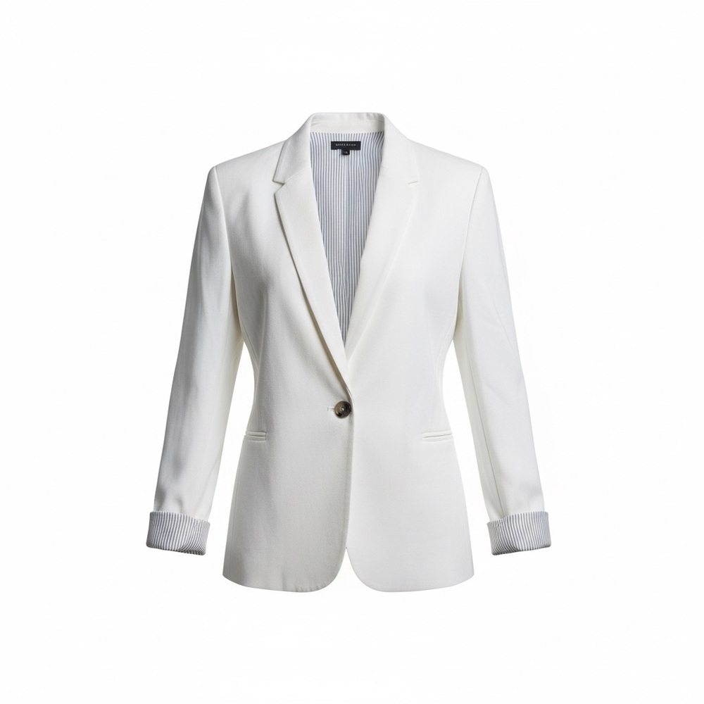 Versona White Single-Button Blazer